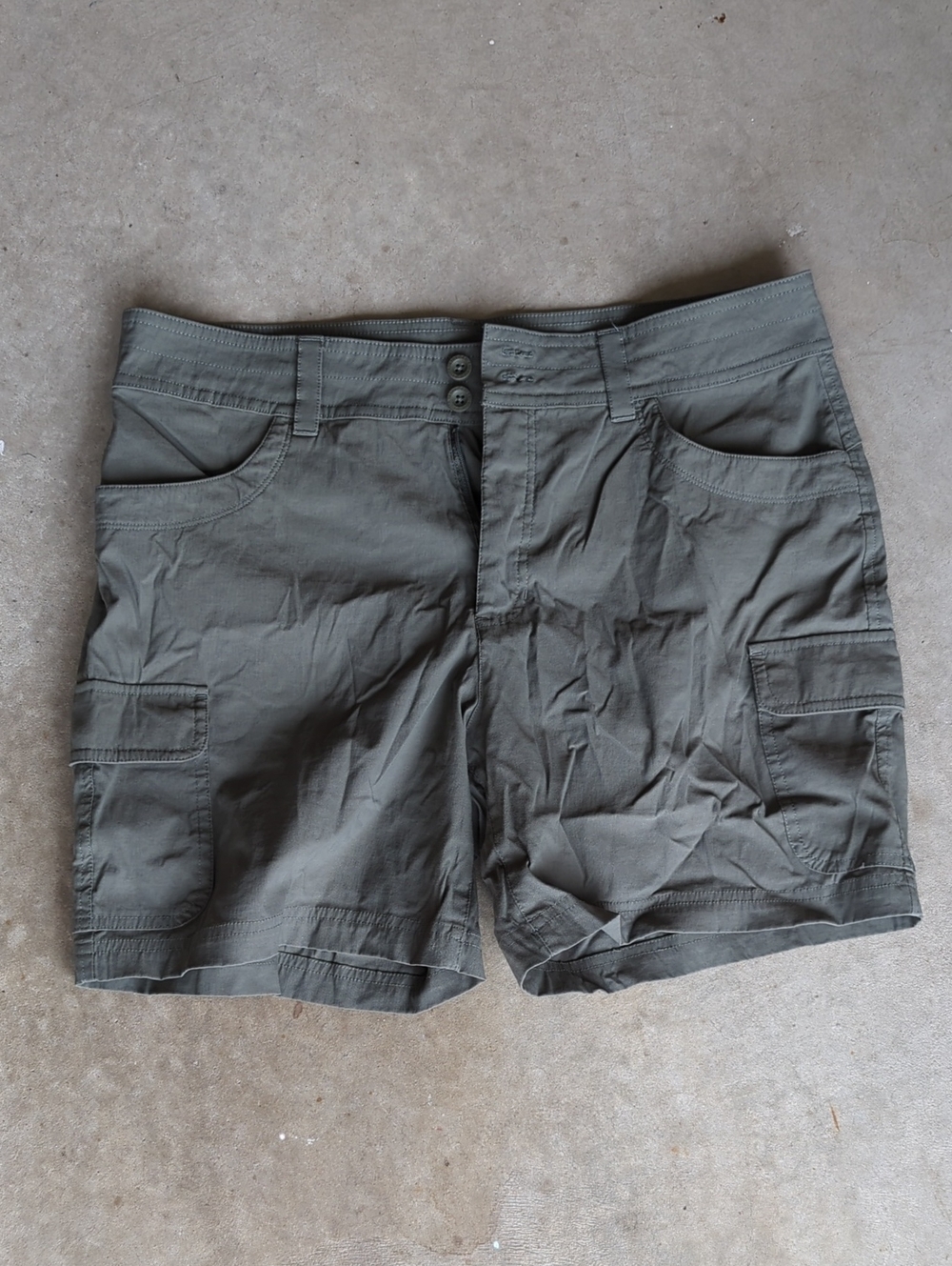 Eddie Bauer Olive Utility Cargo Shorts for Women